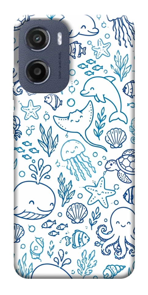 Чехол Sea pattern для Motorola Moto G05