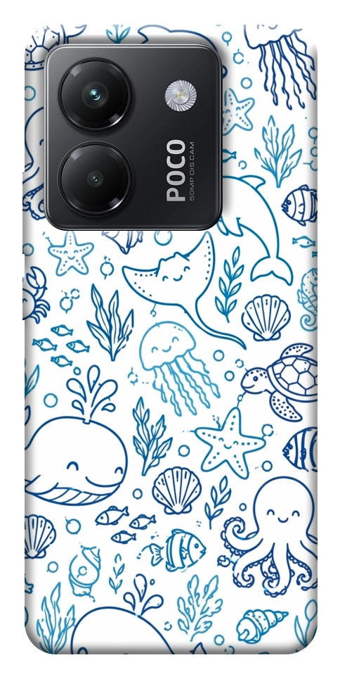 Чехол Sea pattern для Xiaomi Poco M7 Pro 5G