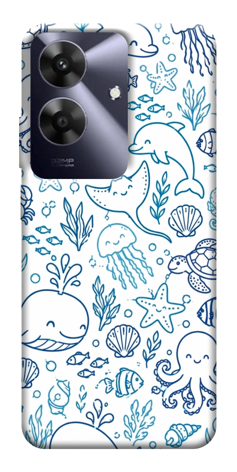 Чехол Sea pattern для Realme Note 60
