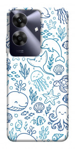 Чехол Sea pattern для Realme Note 60x