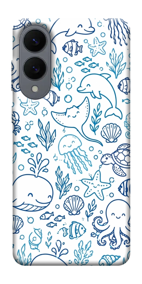 Чехол Sea pattern для Galaxy S25 Edge