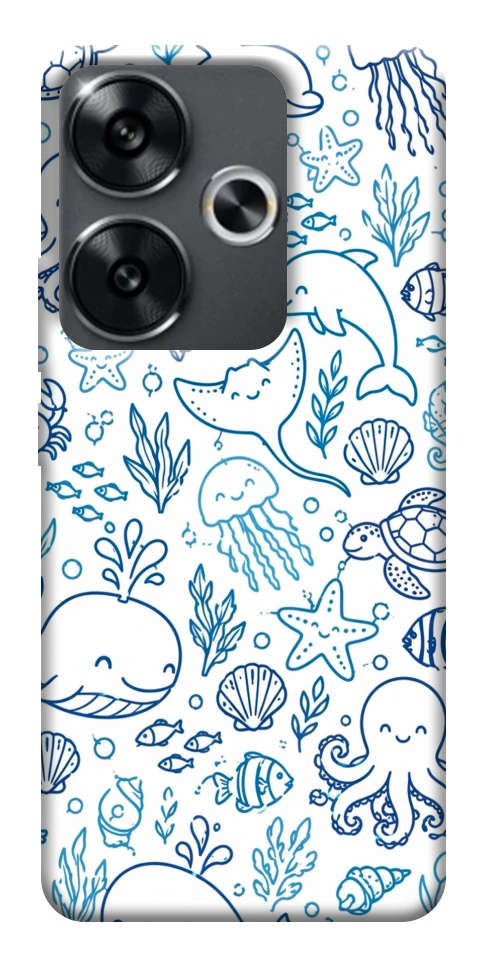 Чехол Sea pattern для Xiaomi Poco F6