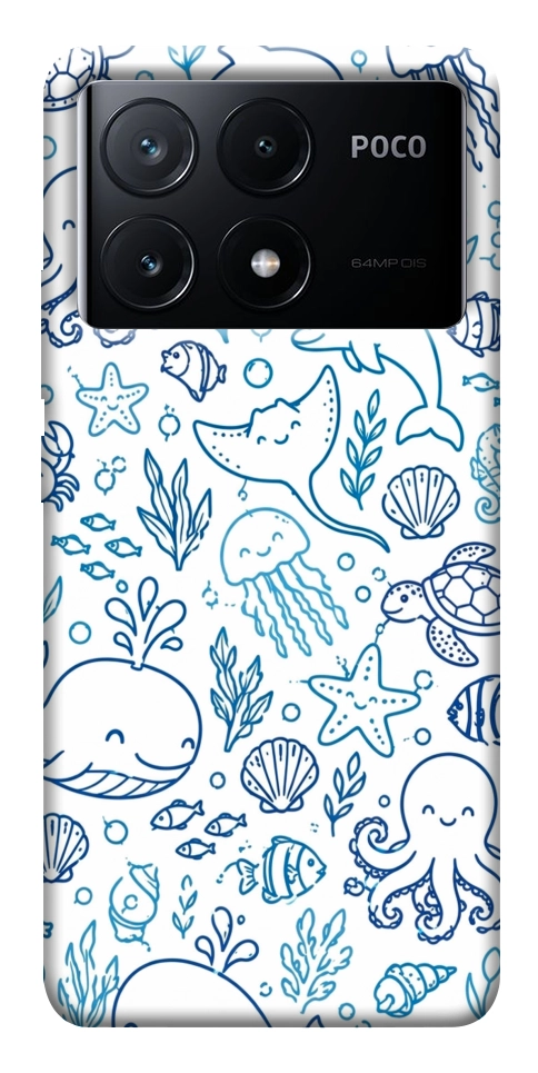 Чохол Sea pattern для Xiaomi Poco X6 Pro