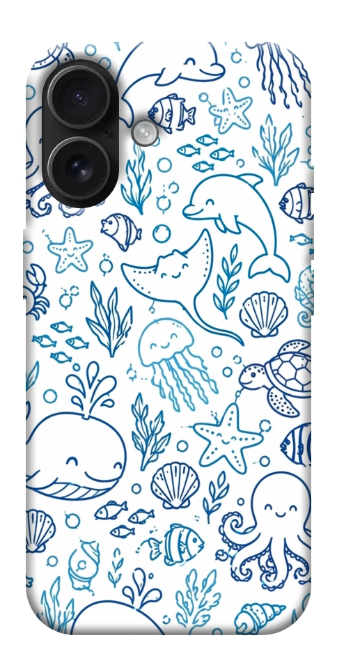 Чехол Sea pattern для iPhone 17