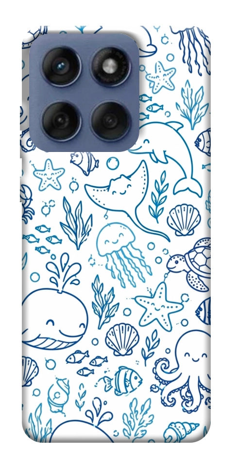 Чехол Sea pattern для Motorola Edge 60 Fusion