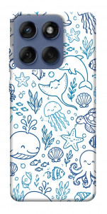 Чехол Sea pattern для Motorola Edge 60 Fusion