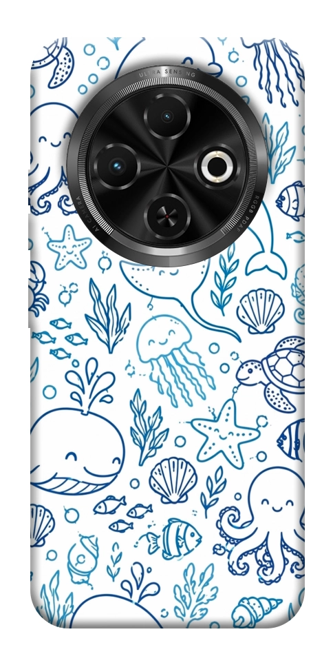Чехол Sea pattern для TECNO Spark 30C (KL5n)