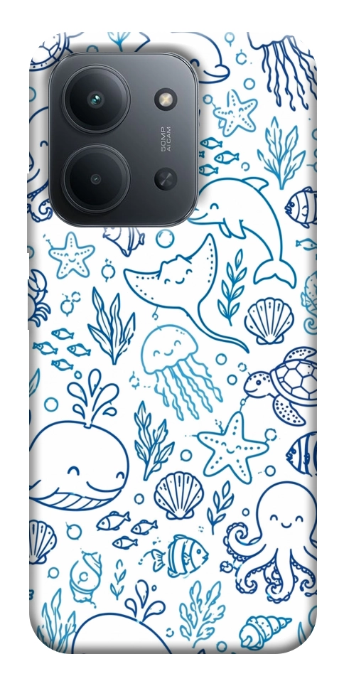 Чехол Sea pattern для Xiaomi Redmi 15C (Europe version)