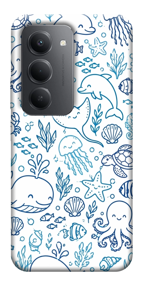 Чехол Sea pattern для Xiaomi Redmi 15 (Europe version)
