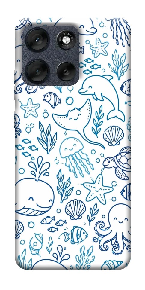 Чехол Sea pattern для Motorola Moto G56 5G