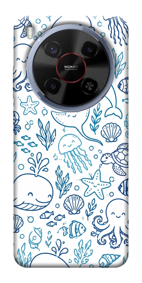 Чохол Sea pattern для ZTE Nubia V70 Max