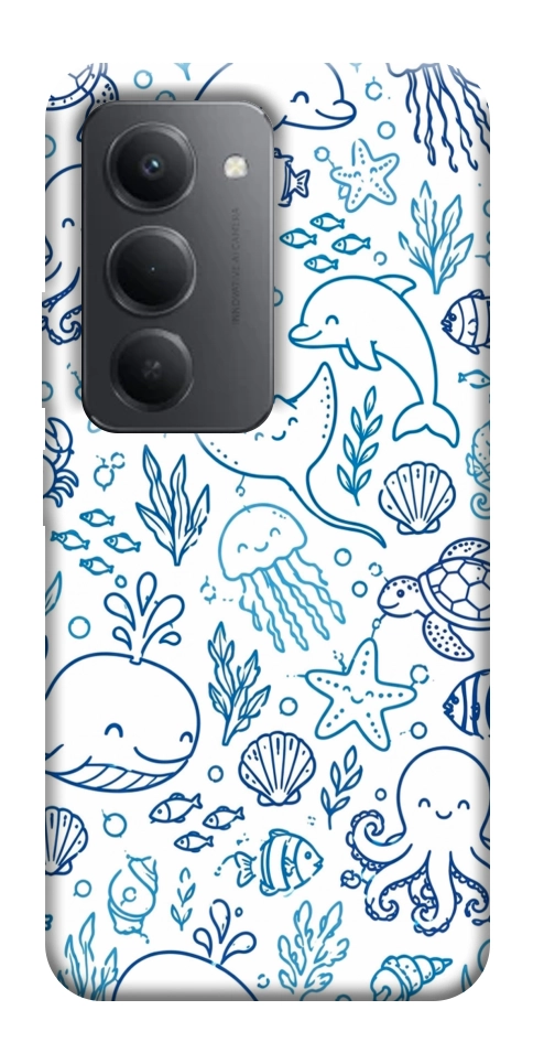 Чохол Sea pattern для Xiaomi Redmi 15 (Global)