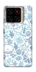 Чехол Sea pattern для ZTE Blade A56