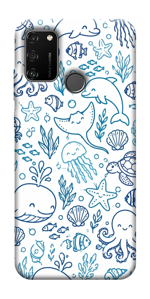 Чехол Sea pattern для Huawei Honor 9A