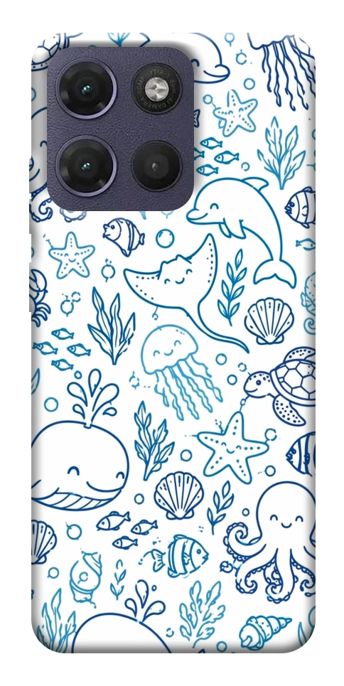 Чехол Sea pattern для Motorola Moto G17