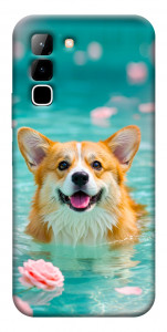 Чохол Swimming corgi для Infinix Hot 70
