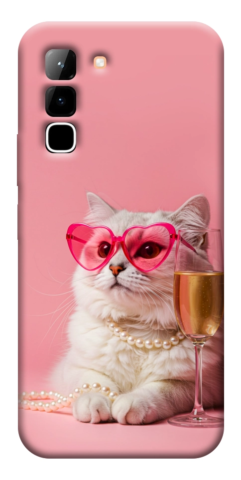 Чохол Pinky cat для Infinix Hot 70