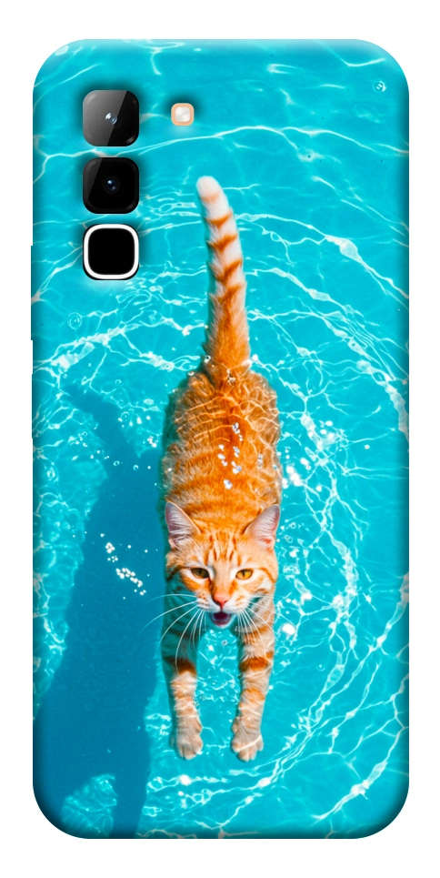 Чохол Cat swimming для Infinix Hot 70