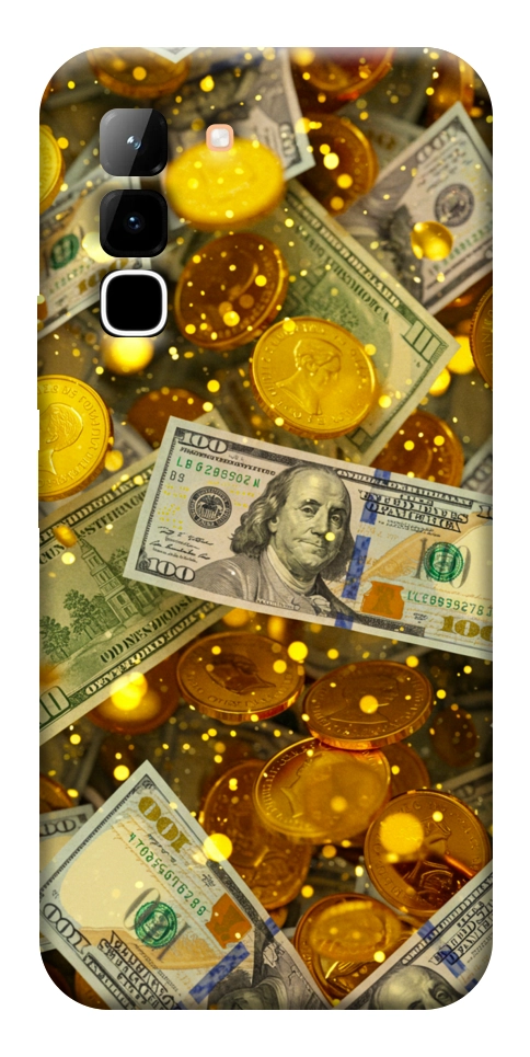 Чохол Gold and dollars для Infinix Hot 70