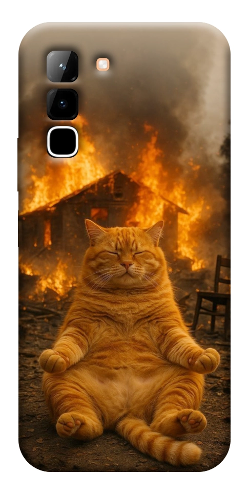 Чохол Burning cat для Infinix Hot 70
