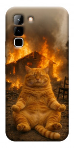 Чохол Burning cat для Infinix Hot 70