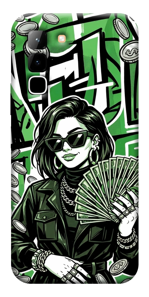 Чохол Money woman green для Infinix Hot 70