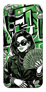 Чохол Money woman green для Infinix Hot 70
