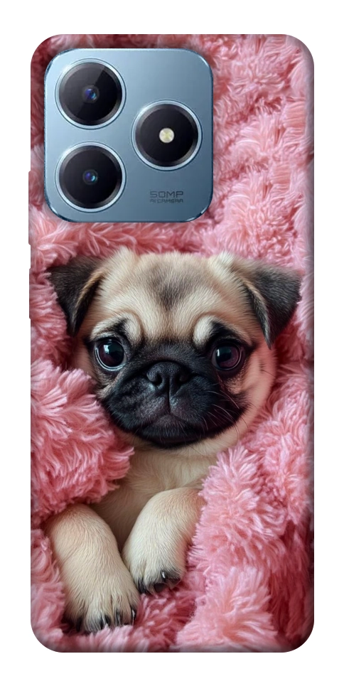 Чохол Мопс у ніжностях для Realme C63 4G