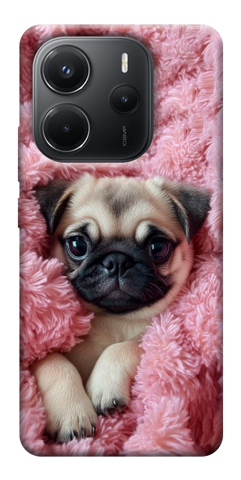 Чохол Мопс у ніжностях для Xiaomi Redmi Note 14 4G (Europe version)