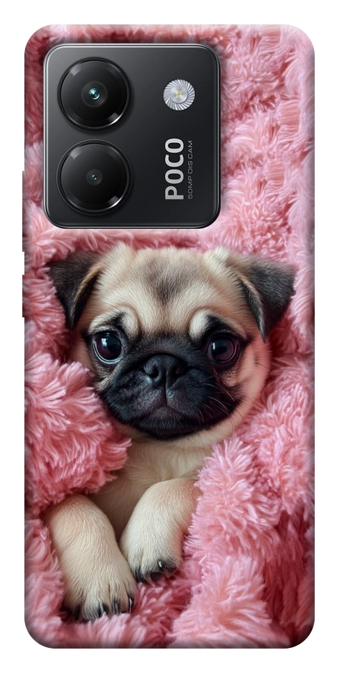 Чохол Мопс у ніжностях для Xiaomi Poco M7 Pro 5G
