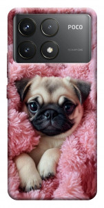 Чехол Мопс в нежностях для Xiaomi Poco F6 Pro