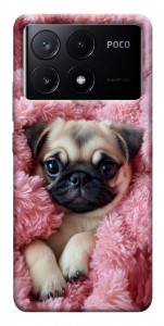 Чехол Мопс в нежностях для Xiaomi Poco X6 Pro