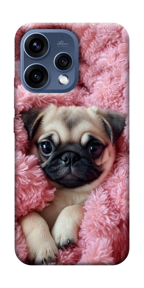 Чехол Мопс в нежностях для Oppo Reno 15