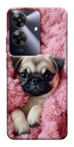 Чехол Мопс в нежностях для Realme Note 60x
