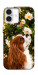 Чохол Flower spaniel для iPhone 16 Plus