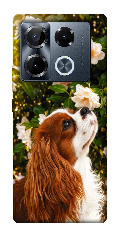 Чехол Flower spaniel для Infinix Note 40 Pro 4G