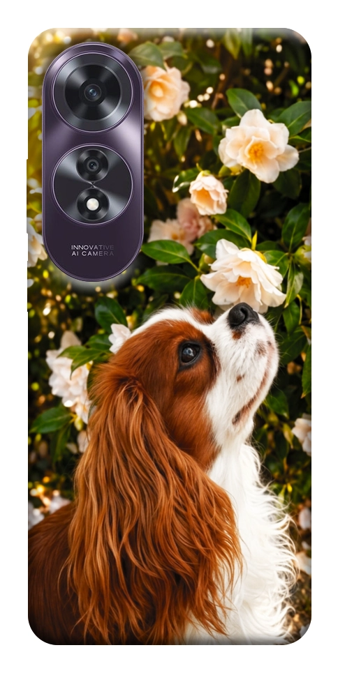 Чехол Flower spaniel для Oppo A60 4G