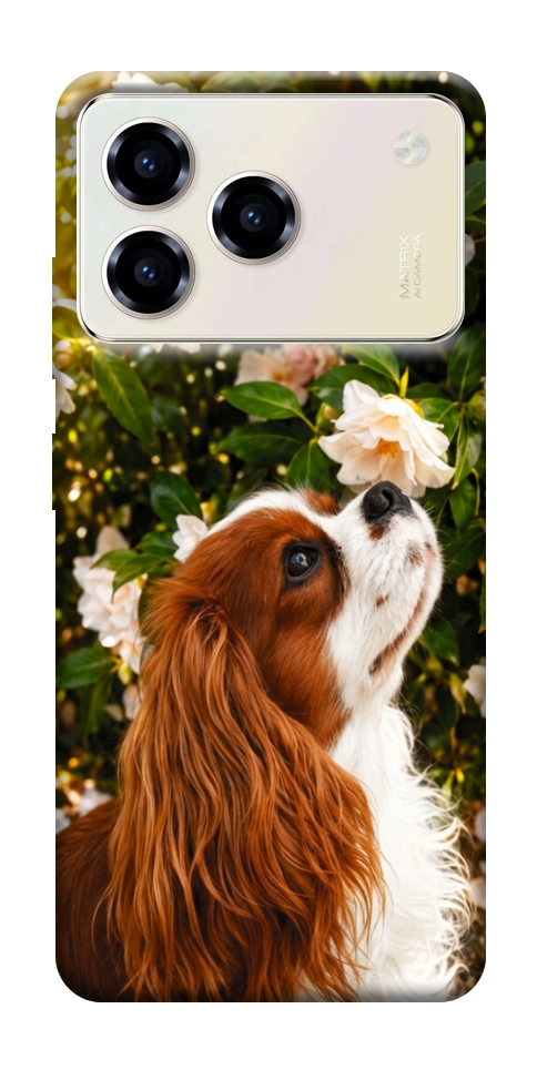 Чехол Flower spaniel для ZTE Blade A76 4G