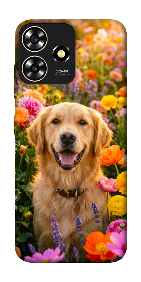 Чехол Flowery labrador для ZTE Blade A73 4G