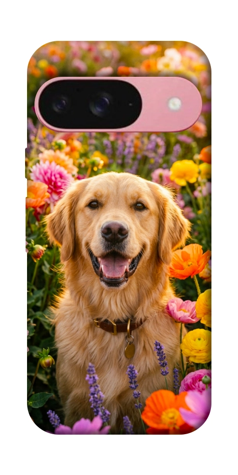Чехол Flowery labrador для Google Pixel 9