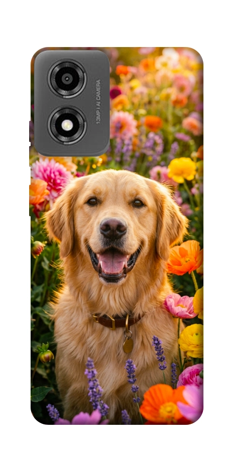 Чехол Flowery labrador для Motorola Moto E14