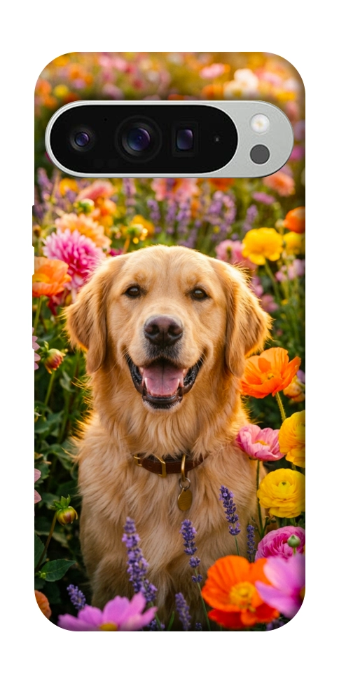 Чехол Flowery labrador для Google Pixel 9 Pro XL