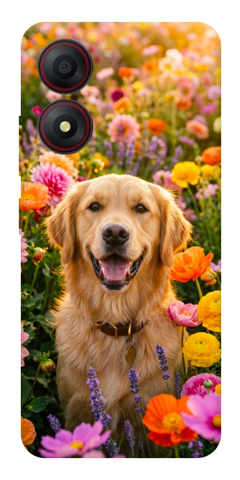 Чохол Flowery labrador для ZTE Blade A34 4G
