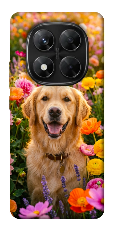 Чехол Flowery labrador для Xiaomi Redmi Note 14 Pro 5G