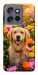 Чехол Flowery labrador для Motorola Edge 50 Neo