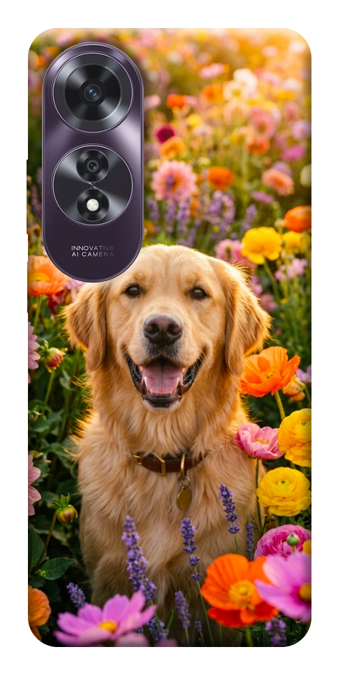 Чехол Flowery labrador для Oppo A60 4G