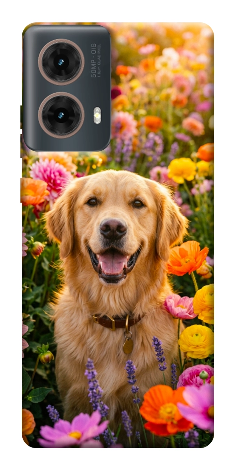 Чохол Flowery labrador для Motorola Moto G85
