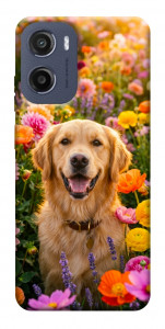 Чехол Flowery labrador для Motorola Moto G05