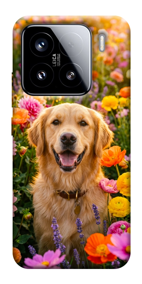 Чехол Flowery labrador для Xiaomi 15
