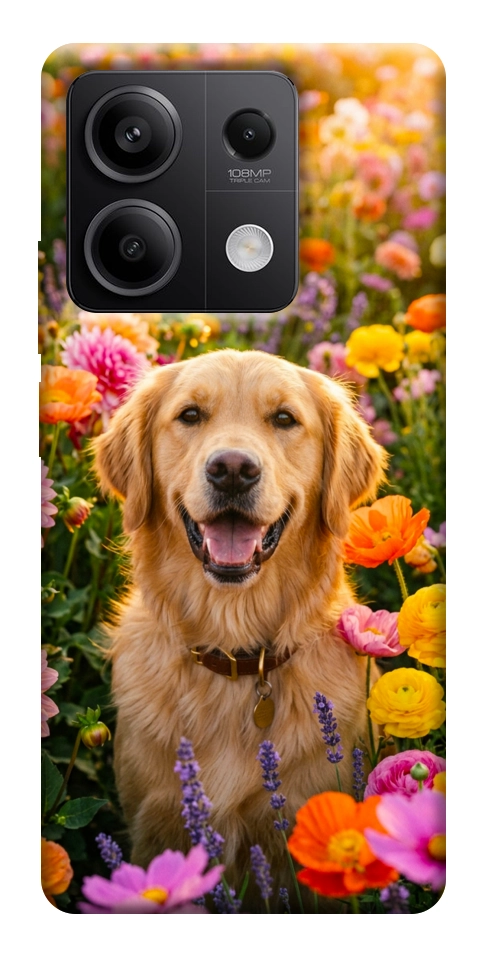 Чехол Flowery labrador для Xiaomi Redmi Note 13 5G